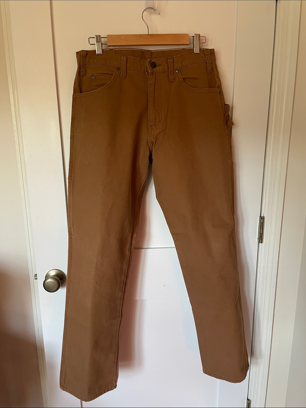 Dickies Men’s Workwear Cargo Pants in Brown, size 32 x 32